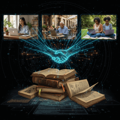 التطوع الرقمي: متطوعون عالميون يعملون عن بعد لخدمة قضية مشتركة عبر الإنترنت.