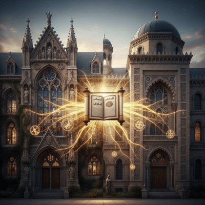 رسم رمزي يوضح تأثير علوم ابن سينا ​​​​على النهضة العلمية العالمية.

