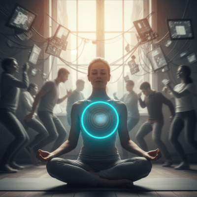 تقنيات اليقظة الذهنية والتنفس العميق. خطوات بسيطة لـ علاج الإجهاد المزمن واستعادة التوازن العقلي.