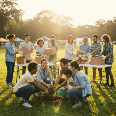 قوة الأعمال الخيرية والتواصل الاجتماعي في تحسين جودة الحياة والصحة العقلية.