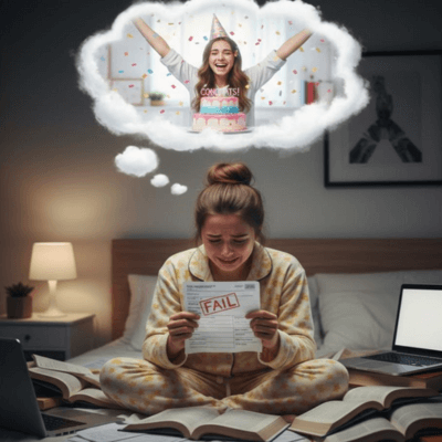 لحظة انكسار تعكس الفشل والأمل في النجاح القادم