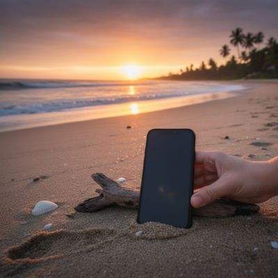 مفهوم الديتوكس الرقمي وأهمية الانفصال عن الشاشات لإعادة شحن الطاقة في الطبيعة.