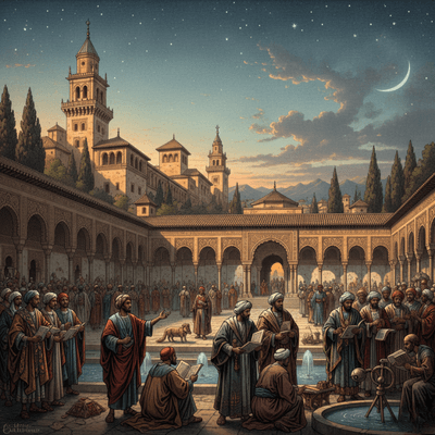 مشهد معركة وادي لكة الحاسمة، حيث انتصر طارق بن زياد بعقله على تفوق العدو القوطي عددياً.