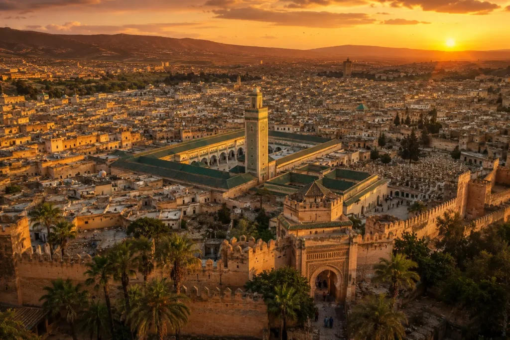 مدينة فاس التاريخية، رمز من رموز توحيد المغرب في عهد مولاي الرشيد.