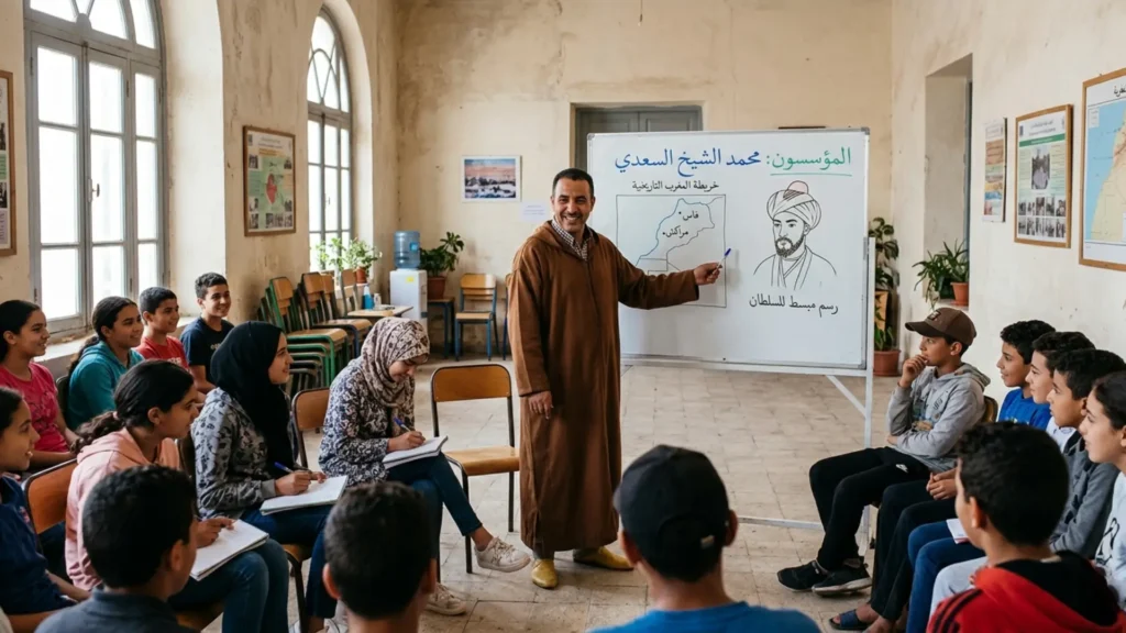 ورشة في جمعية أهل الخير حول سيرة محمد الشيخ السعدي، تجسد ربط تاريخ المؤسسين بتربية جيل واعٍ بهويته وسيادته.