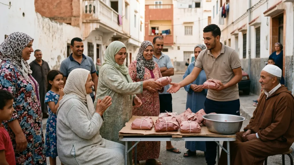 صورة توضح شرح قصة الأضحية للأطفال بطريقة تربوية مبسطة.